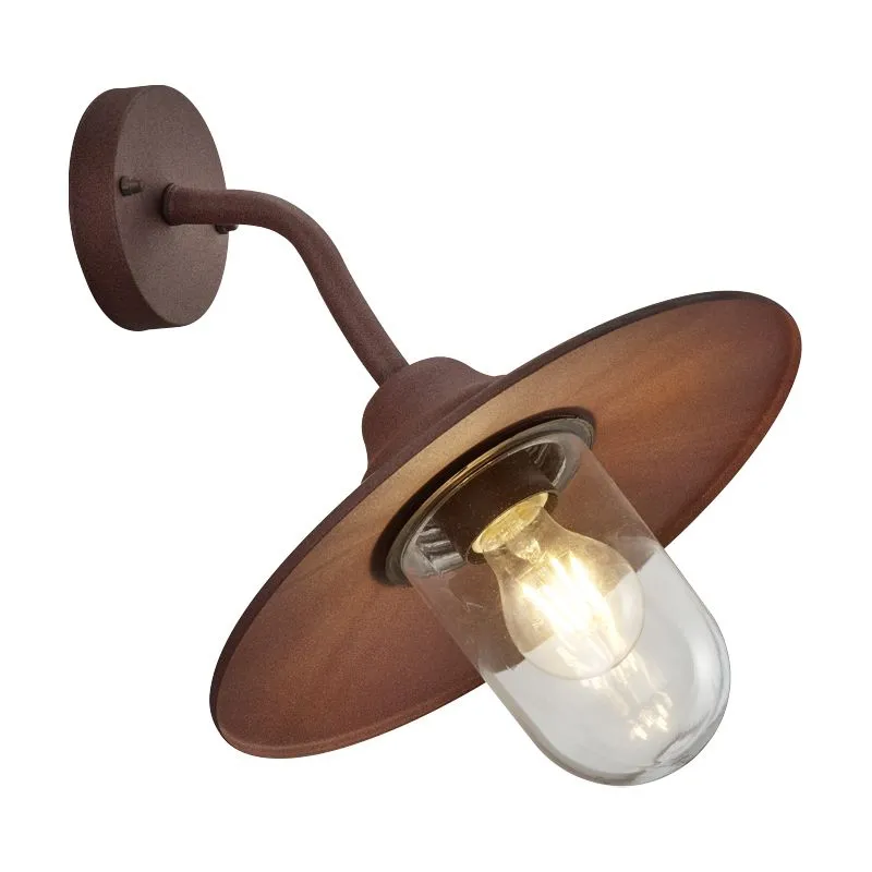 Industriële buitenlamp Verena, Roestkleurig