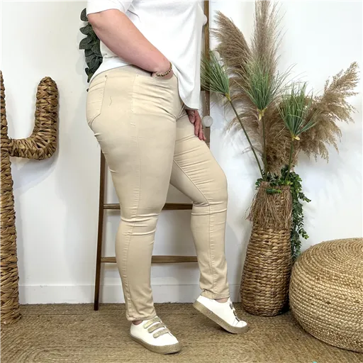 Jean Slim Voggo Été Beige - Bleu Clair
