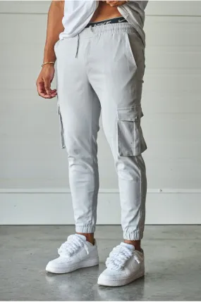 Joggerpant gris cargo