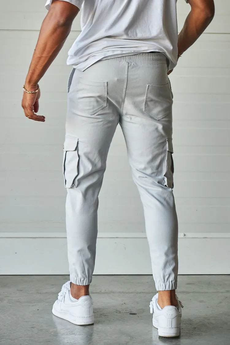 Joggerpant gris cargo