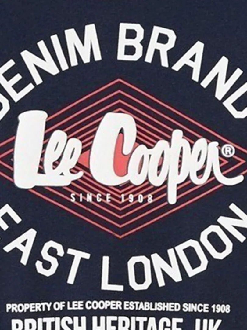 Lee Cooper - Sweats Et Gilets garçon imprimé logo en coton - Bleu marine