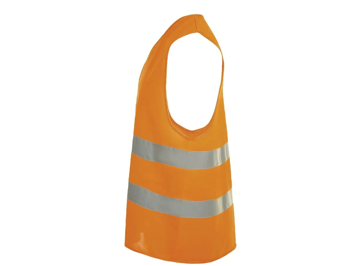 Lot de 10 gilets de sécurité orange fluo - certifiés ISO 20471 