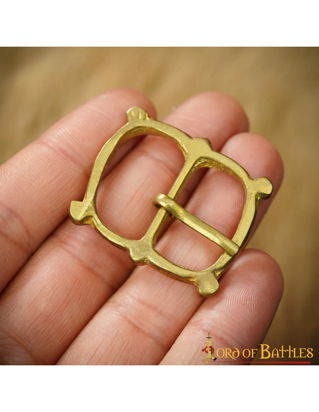 Lot de 5 boucles médiévales en laiton pour sangles d'armure ⚔️ Boutique Épées