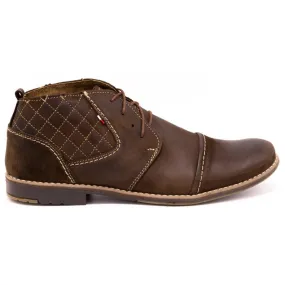 Olivier Chaussures matelassées pour hommes 254 marron brun