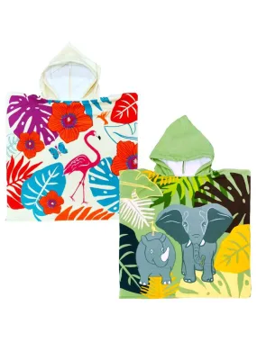 Pack ponchos microfibre enfant Elephant+ Lindy - Multicolore