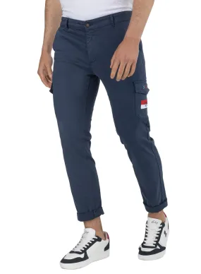 Pantalon El Pulpo Patch Cargo Bleu Marine Homme