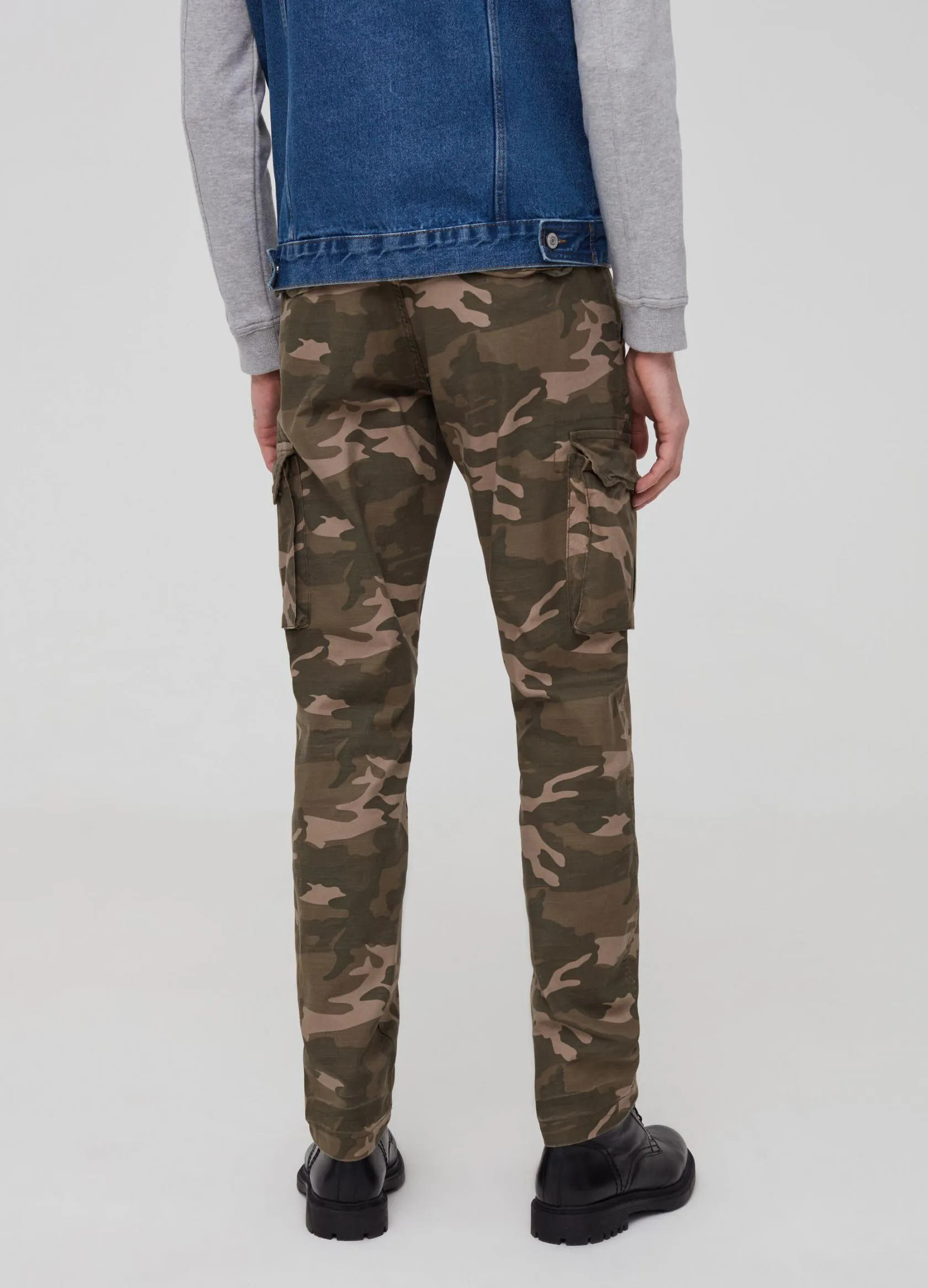 Pantalons Homme | Camouflage cargo trousers Vert militaire | OVS