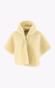 Poncho laine mouton enfant beige La Canadienne - La Canadienne - Gilets / ponchos / capes Textile Beige