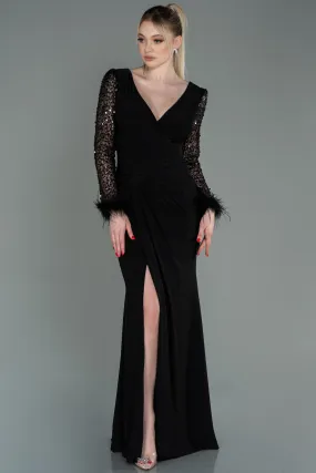 Robe de Soirée Longue Noir ABU3008