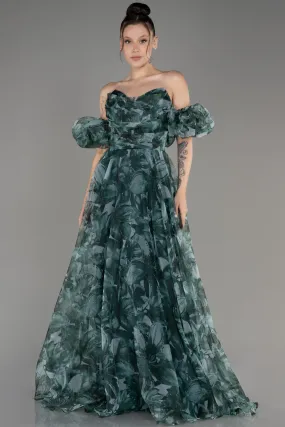 Robe de Soirée Longue Vert ABU3969