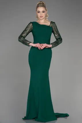 Robe de Soirée Longue Émeraude ABU3712