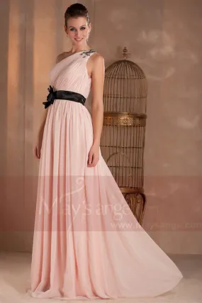 Robes de soirée longue Dulcinée rose pale