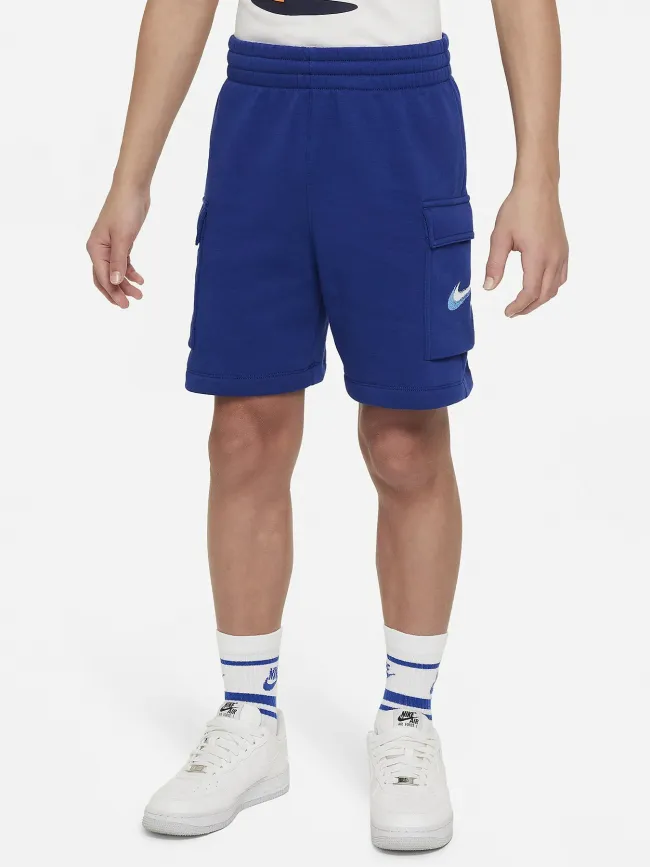 Short cargo nsw fleece bleu enfant - Nike | wimod