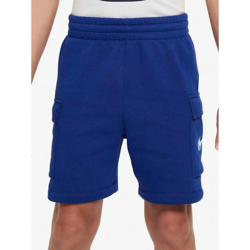 Short cargo nsw fleece bleu enfant - Nike | wimod