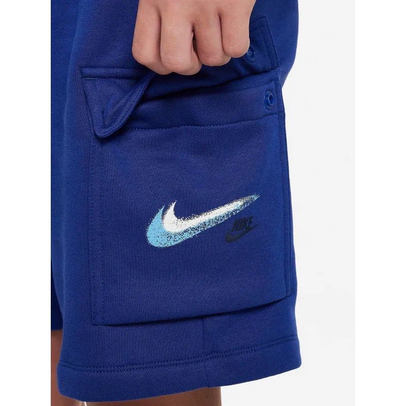 Short cargo nsw fleece bleu enfant - Nike | wimod