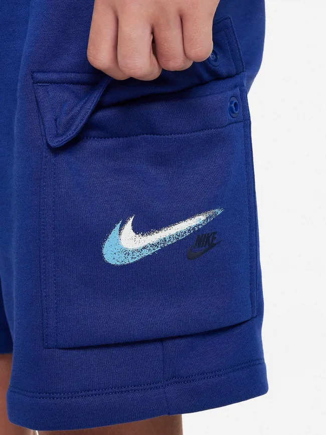 Short cargo nsw fleece bleu enfant - Nike | wimod