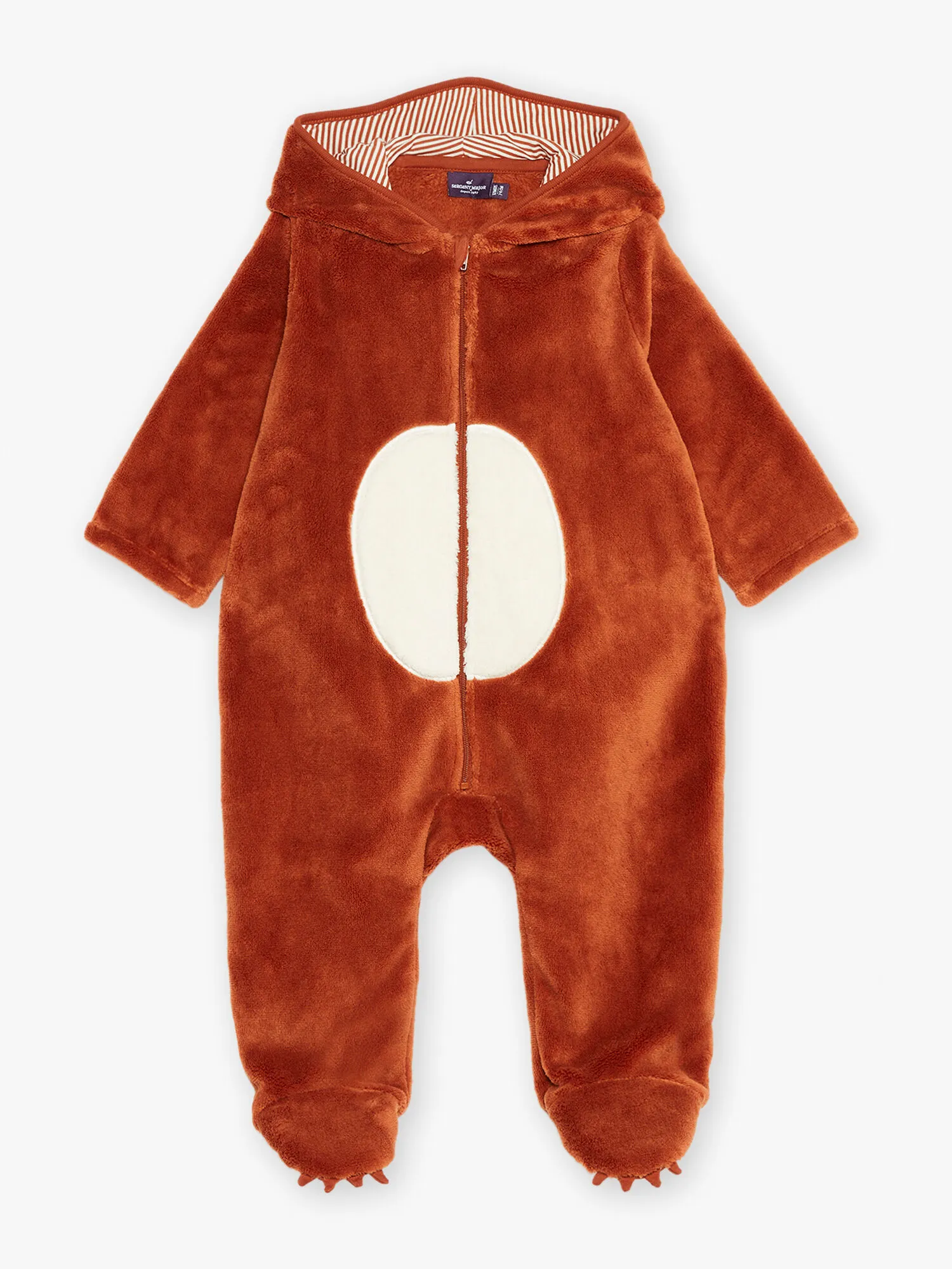 Surpyjama ourson chocolat en velours