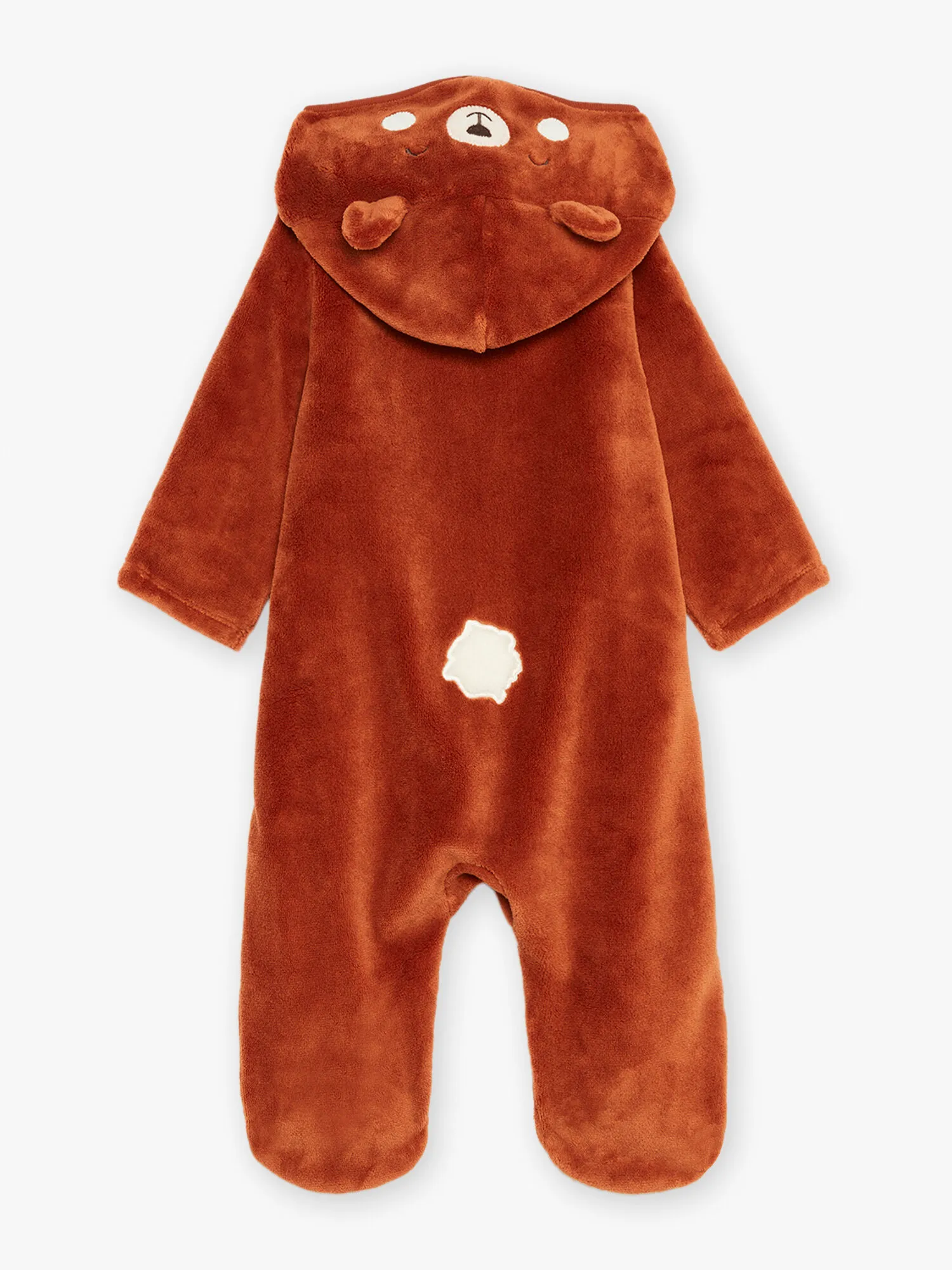 Surpyjama ourson chocolat en velours