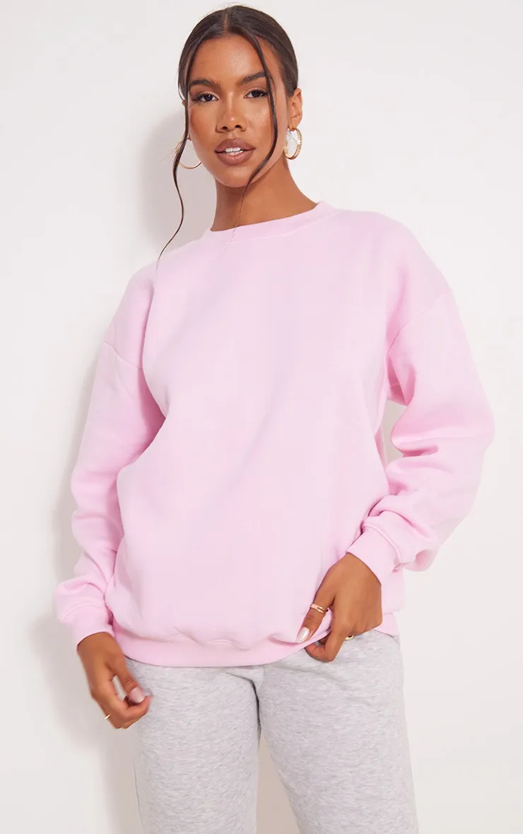 Sweat oversize rose tendre