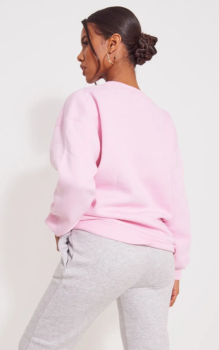 Sweat oversize rose tendre