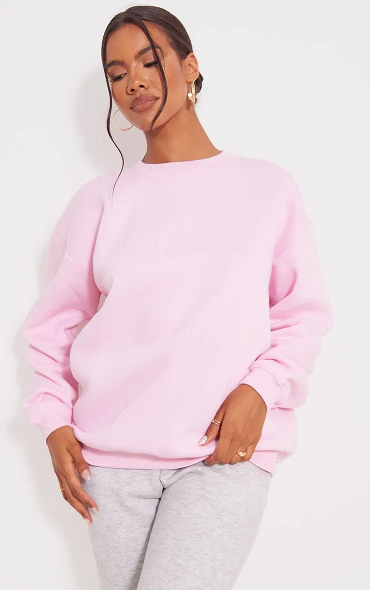 Sweat oversize rose tendre