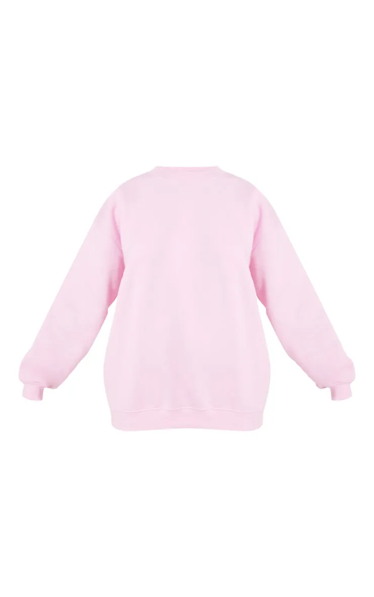 Sweat oversize rose tendre