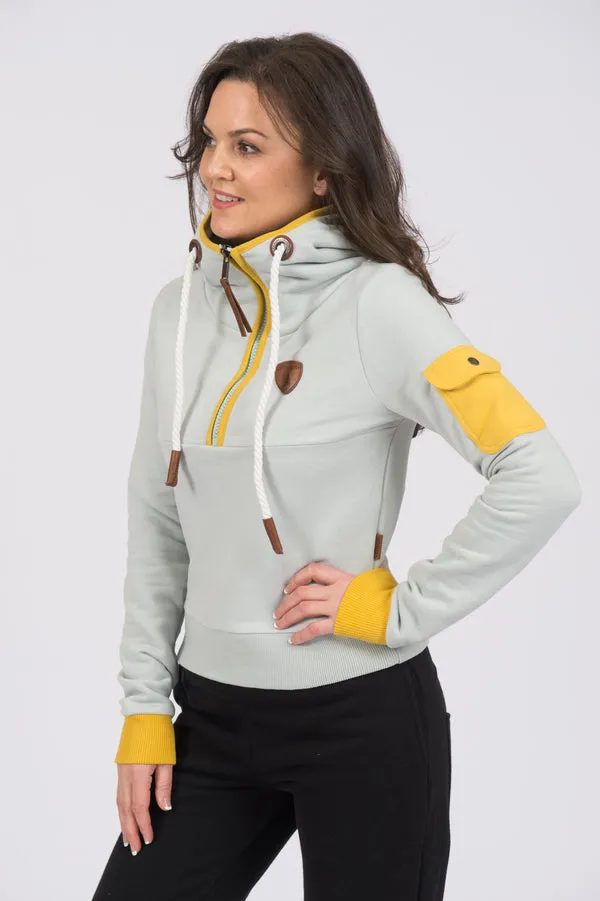 Sweat à capuche demi-zip Neva Arctic Sky