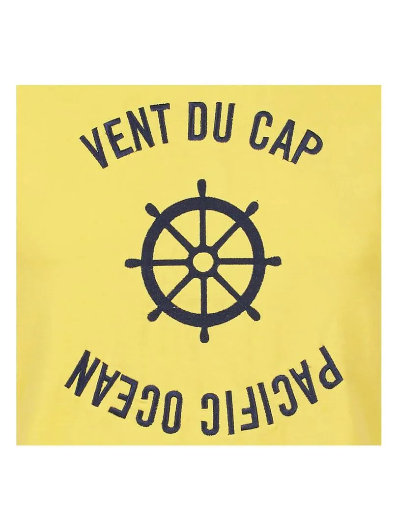 T-shirt manches courtes homme CHERYL - VENT DU CAP - Jaune