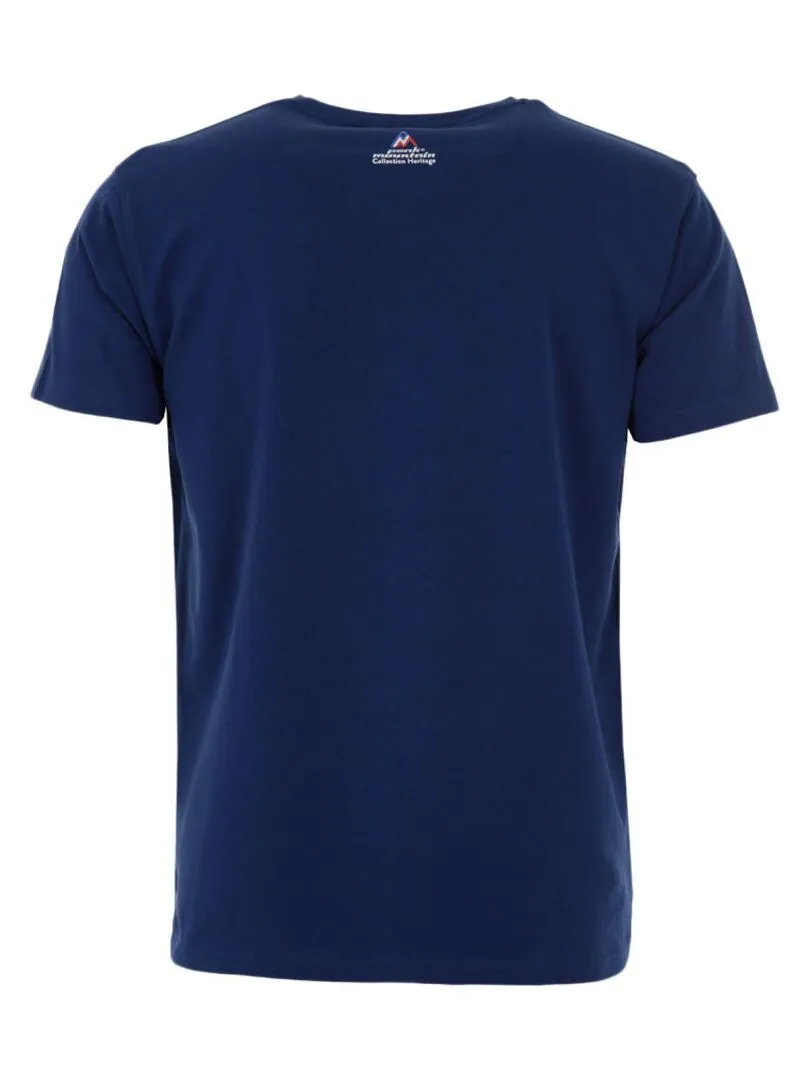 T-shirt manches courtes homme CIMES - PEAK MOUNTAIN - Bleu marine