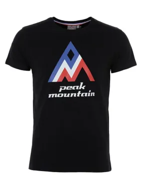 T-shirt manches courtes homme CIMES - PEAK MOUNTAIN - Noir Noir