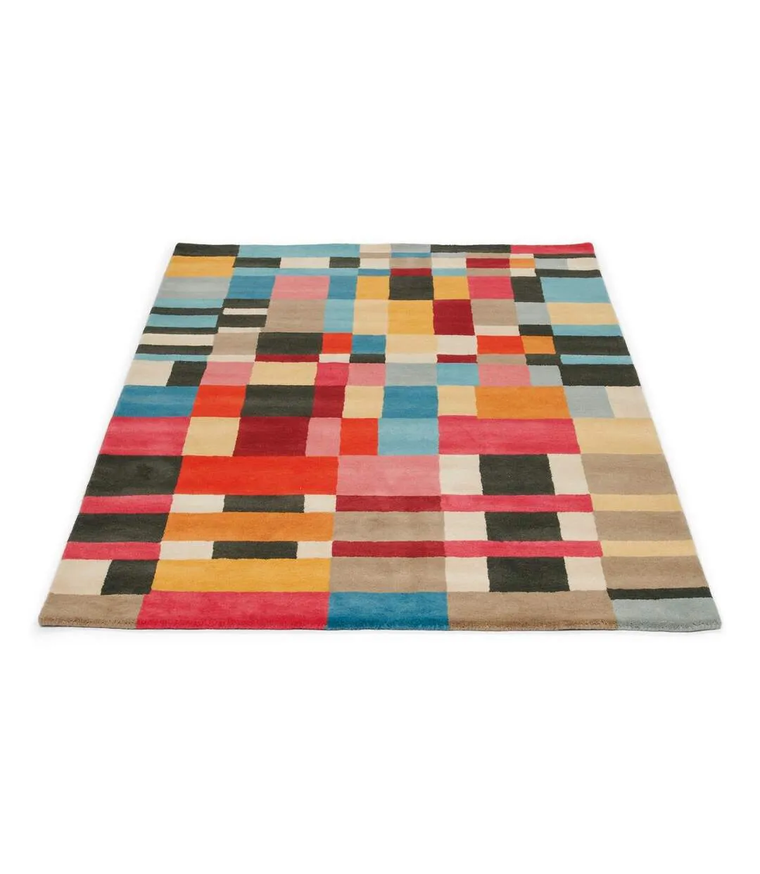 Tapis salon DOMINO tissé en laine