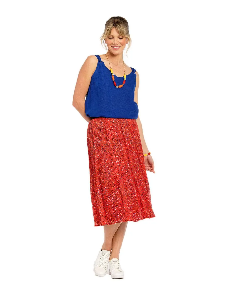 Top bleu roi 100% lin - Blouses & Chemisiers