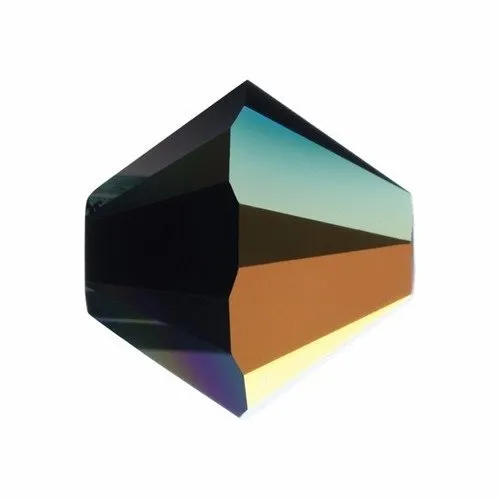 Toupie swarovski 4 mm jet ab (5328) x10