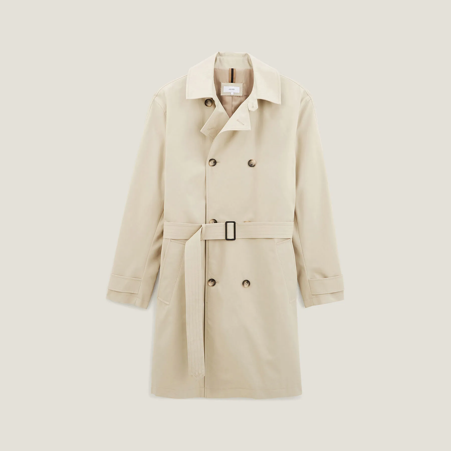 Trench ceinturé en coton Naturel | Jules