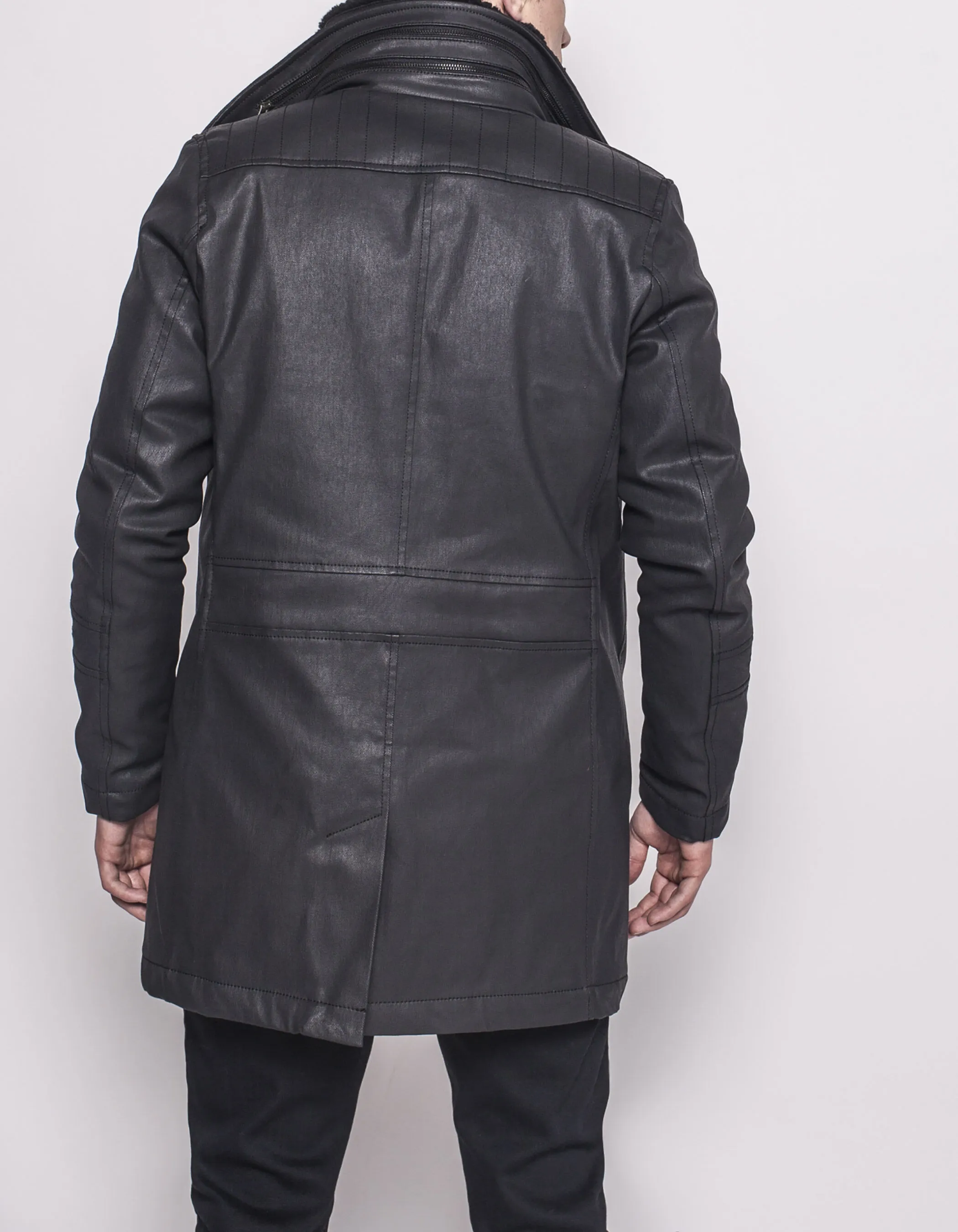 Trench homme noir