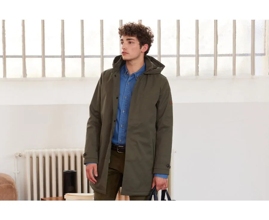 Trench homme Vert foncé matelassé Aurestilde