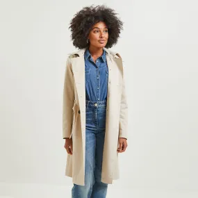 Trench long femme