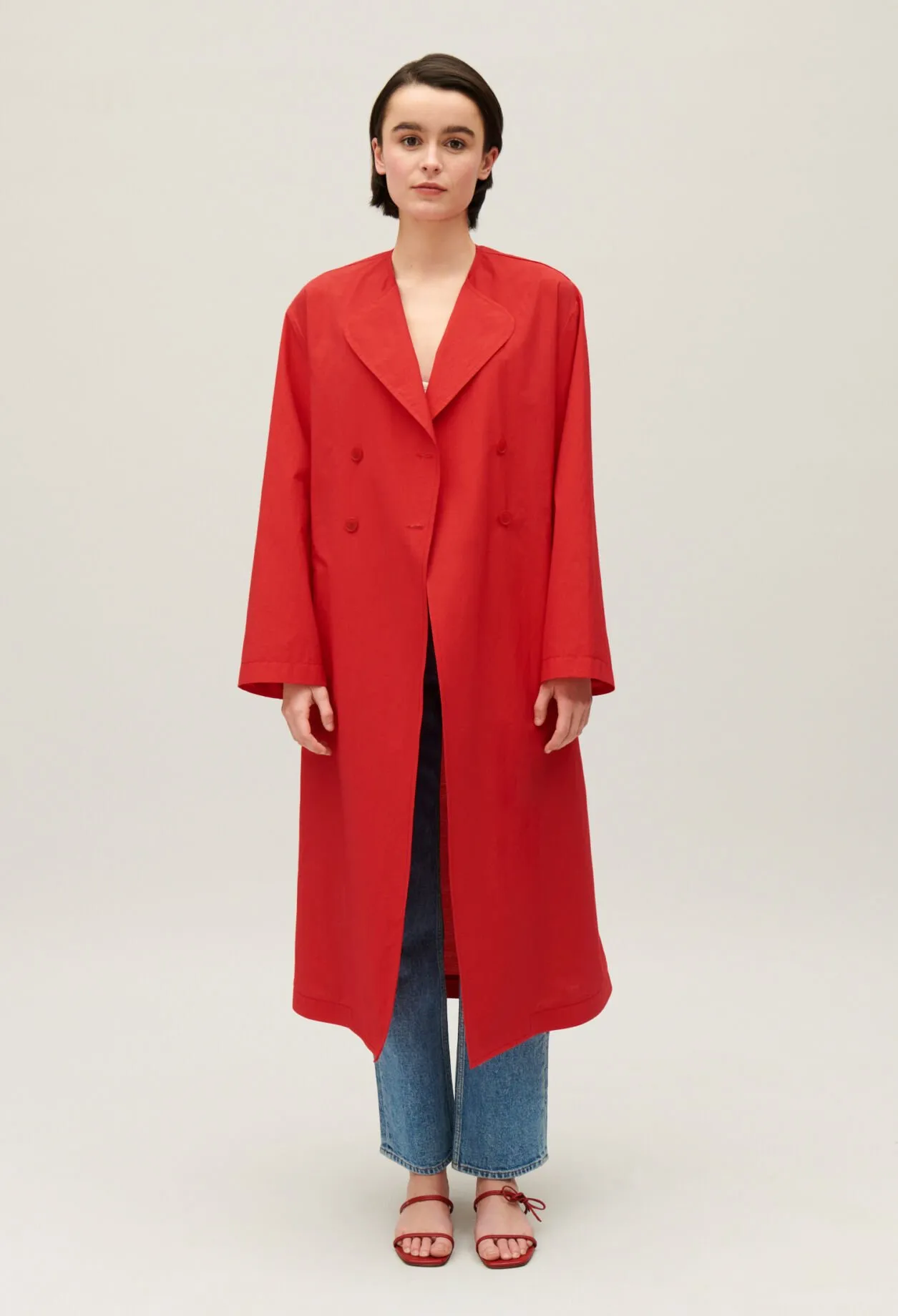 Trench long rouge | Claudie FR