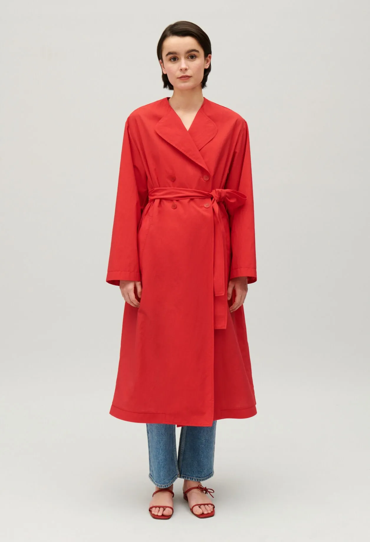 Trench long rouge | Claudie FR