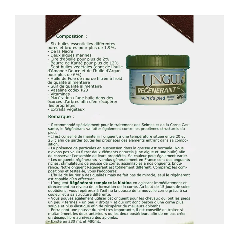 UNGULA - Onguent Régénérant