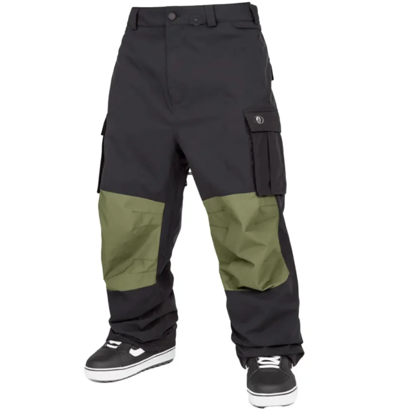 VOLCOM Nwrk Baggy Pantalon /noir 2024-2025 Pantalons de Ski Snowboard Doublé chaud