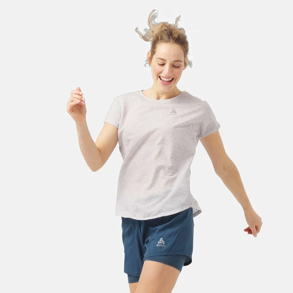 Vêtements de sport ODLO Femme | Tee-shirt de running avec construction sans couture ODLO Run Easy Linecool  pour femme |312701-1