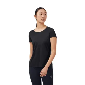 Vêtements de sport On Running Femme | Tee-shirt de course technique On Running Performance-T Black / Dark pour femme | 202.00237